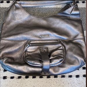 Michael Kors metallic silver purse